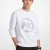 Graphic Logo Cotton Blend Crewneck Sweatshirt