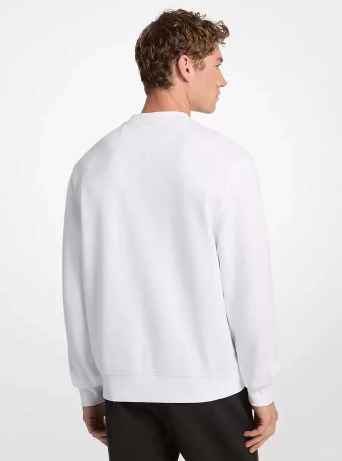 Graphic Logo Cotton Blend Crewneck Sweatshirt