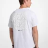 Graphic Logo Embossed Cotton T-Shirt