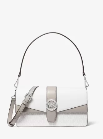 Greenwich Medium Signature Logo Convertible Shoulder Bag