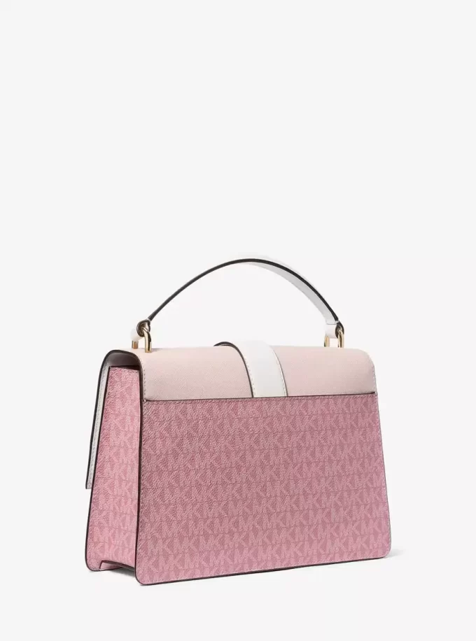 Greenwich Medium Signature Logo Satchel Greenwich Medium Signature Logo Satchel