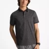 Greenwich Signature Logo Print Cotton Polo Shirt Greenwich Signature Logo Print Cotton Polo Shirt