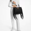 Hamilton Moderne Large Fringed Suede Satchel Hamilton Moderne Large Fringed Suede Satchel