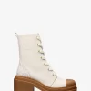 Hanley Leather and Signature Logo Trim Boot Hanley Leather and Signature Logo Trim Boot