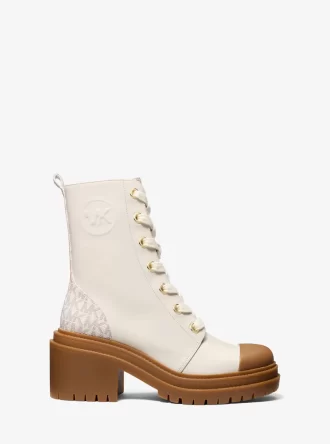 Hanley Leather and Signature Logo Trim Boot