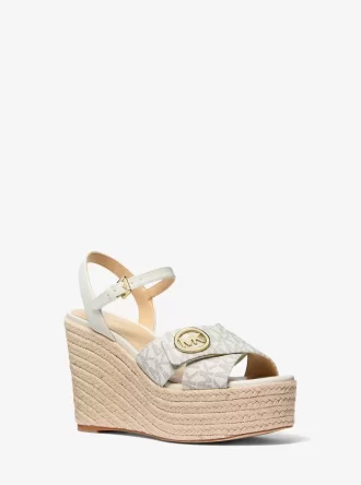 Hannah Signature Logo Wedge Sandal