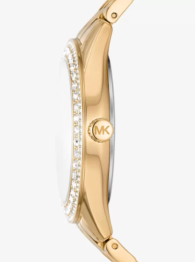 Harlowe Pavé Gold-Tone Watch Harlowe Pavé Gold-Tone Watch
