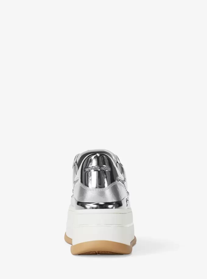 Hayes Embellished Metallic Leather Platform Sneaker Hayes Embellished Metallic Leather Platform Sneaker