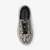 Hayes Snake Embossed Leather Platform Sneaker