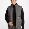 Houndstooth Cotton Puffer Vest Houndstooth Cotton Puffer Vest