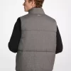 Houndstooth Cotton Puffer Vest Houndstooth Cotton Puffer Vest