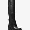 Houston Leather Block Heel Boot