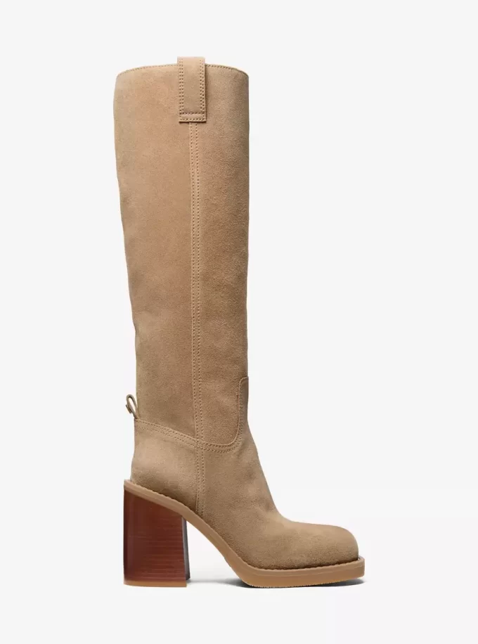 Houston Suede Block Heel Boot Houston Suede Block Heel Boot