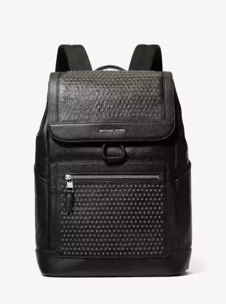Hudson Medium Grommeted Leather Backpack