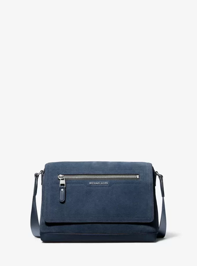 Hudson Small Suede Messenger Bag