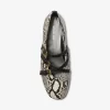 Indy Snake Embossed Leather Ballet Flat