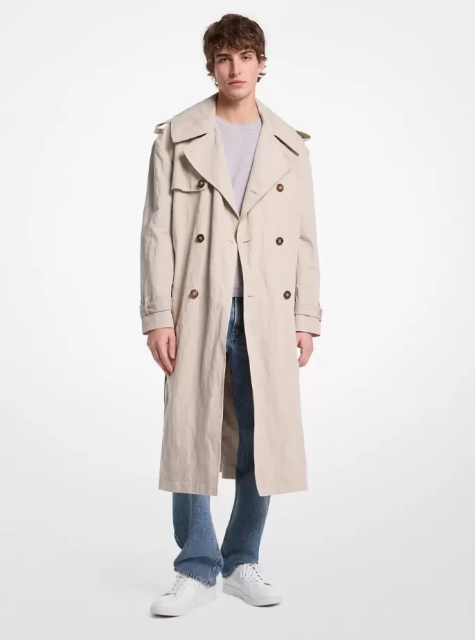 Inox Oversized Cotton Blend Trench Coat Inox Oversized Cotton Blend Trench Coat