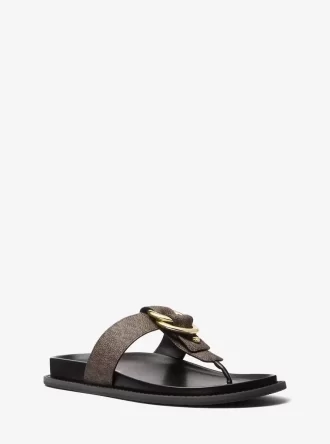 Jaden Signature Logo Thong Sandal