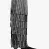 Jayla Embellished Leather Fringed Boot