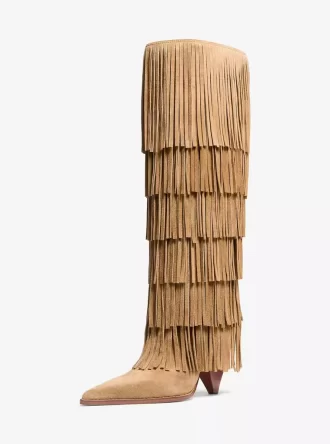 Jayla Fringed Suede Tall Boot