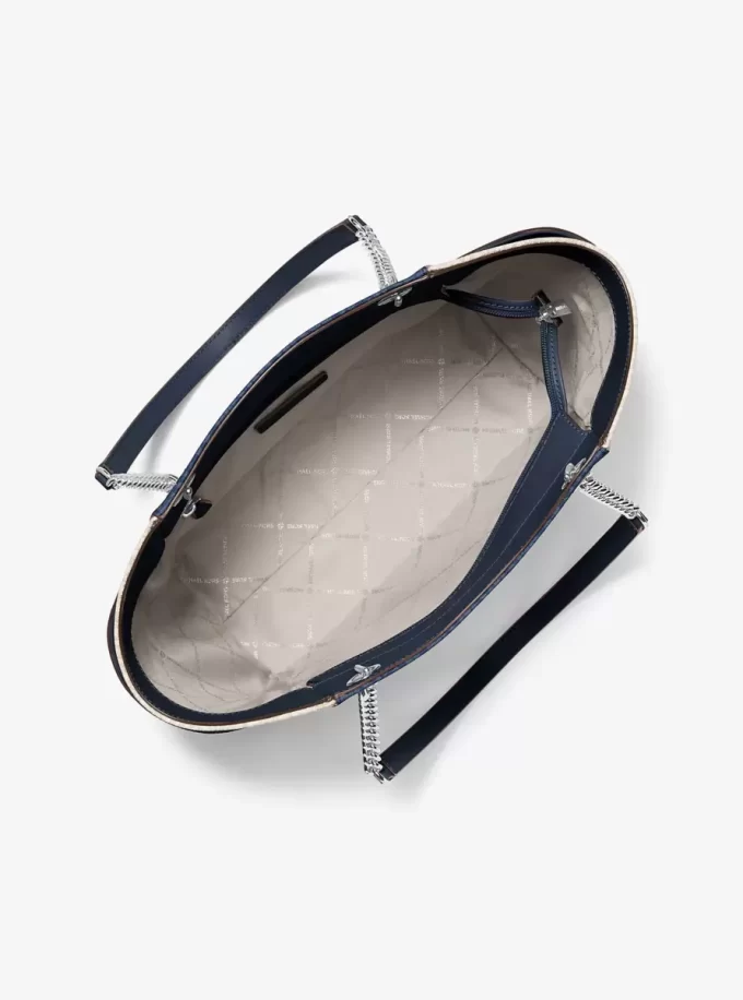 Jet Set Large Color-Block Signature Logo Shoulder Bag Jet Set Large Color-Block Signature Logo Shoulder Bag