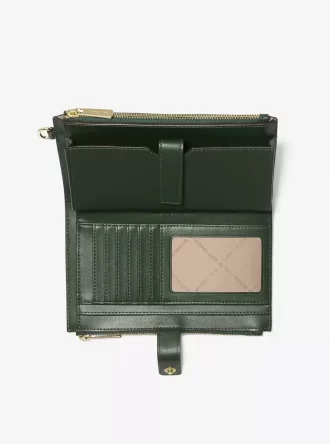 Jet Set Large Ombré Signature Logo Wristlet