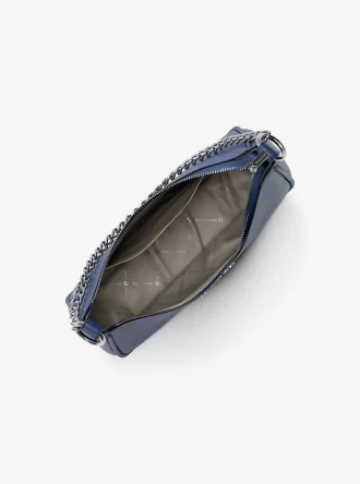 Jet Set Large Pebbled Leather Convertible Crossbody Bag