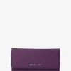 Jet Set Large Saffiano Leather Tri-Fold Wallet