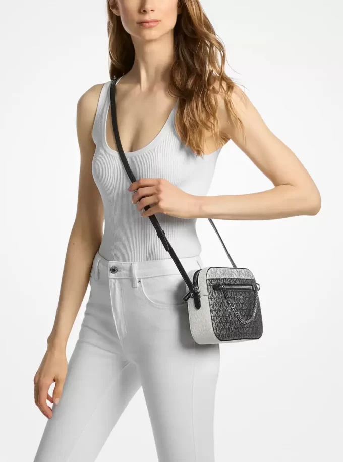 Jet Set Large Signature Logo Crossbody Bag