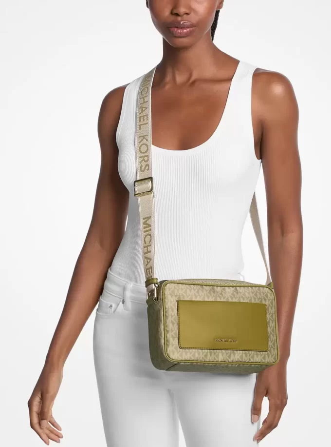 Jet Set Large Signature Logo Crossbody Bag