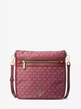 Jet Set Large Signature Logo Printed Crossbody Bag