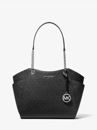 Jet Set Large Signature Logo Shoulder Bag