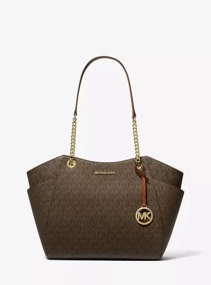 Jet Set Large Signature Logo Shoulder Bag Jet Set Large Signature Logo Shoulder Bag