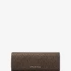 Jet Set Large Signature Logo Snap-Front Wallet