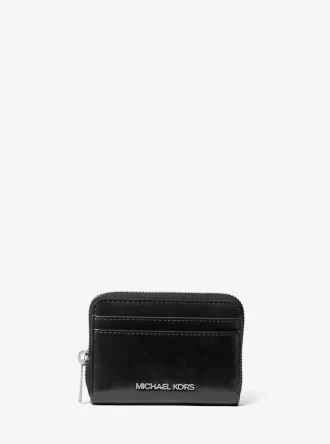 Jet Set Medium Distressed Zip Card Case