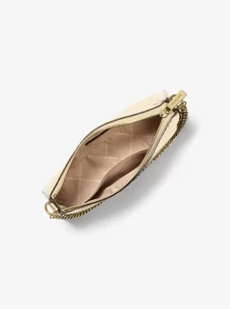 Jet Set Medium Metallic Logo Debossed Pochette and Card Case Gift Set