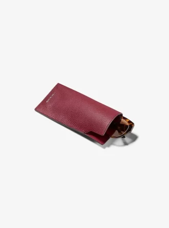 Jet Set Pebbled Leather Sunglass Case