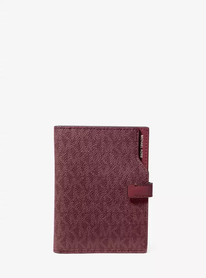 Jet Set Signature Logo Passport Wallet Jet Set Signature Logo Passport Wallet