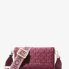 Jet Set Small Logo Print Woven Smartphone Crossbody Bag Jet Set Small Logo Print Woven Smartphone Crossbody Bag