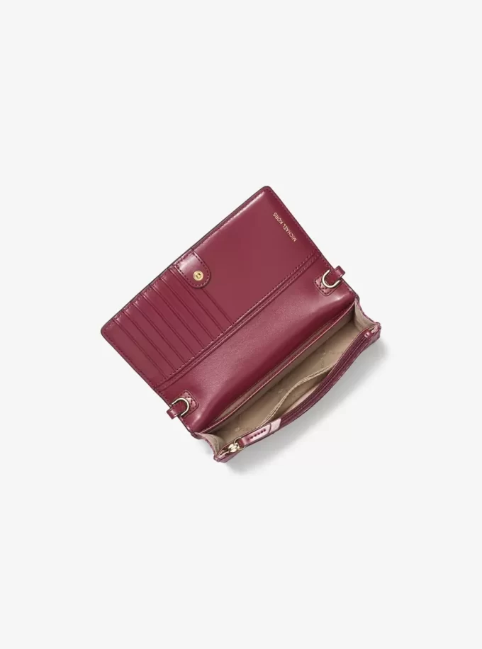 Jet Set Small Logo Print Woven Smartphone Crossbody Bag Jet Set Small Logo Print Woven Smartphone Crossbody Bag