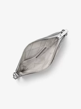 Jet Set Small Metallic Wristlet