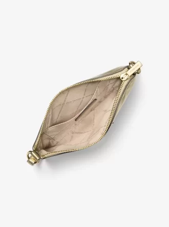 Jet Set Small Metallic Wristlet