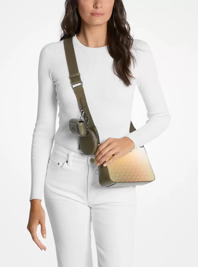 Jet Set Small Ombré Signature Logo Crossbody Bag with Case for Apple Airpods Pro® Jet Set Small Ombré Signature Logo Crossbody Bag with Case for Apple Airpods Pro®