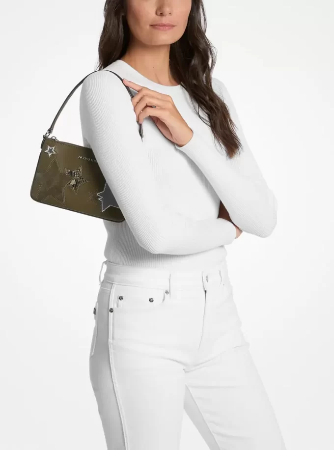 Jet Set Small Printed Wristlet