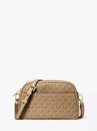 Jet Set Small Signature Logo Camera Crossbody Bag