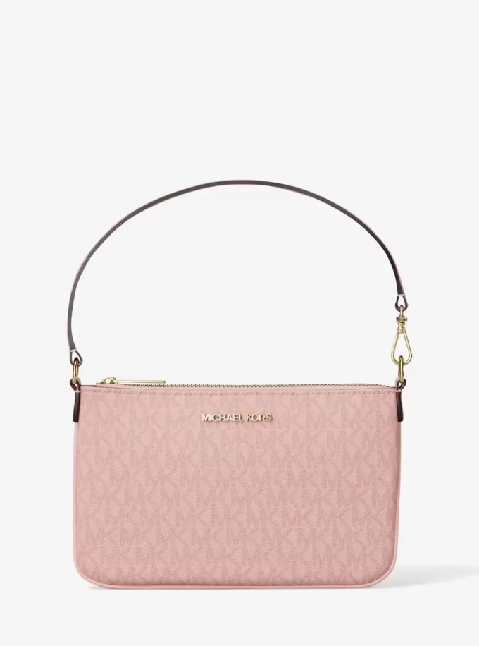 Jet Set Small Signature Logo Convertible Wristlet