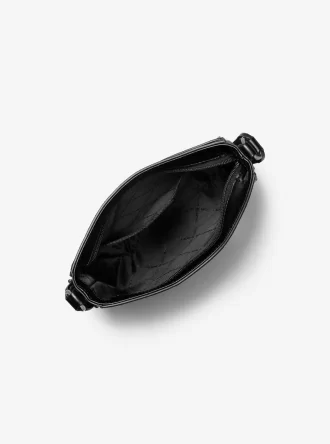 Jet Set Small Signature Logo Stripe Crossbody Bag