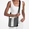 Jet Set Small Signature Logo Stripe Crossbody Bag Jet Set Small Signature Logo Stripe Crossbody Bag