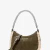 Jet Set Small Suede and Faux Shearling Convertible Crossbody Bag