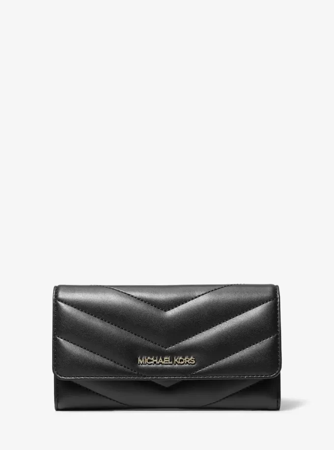 Jet Set Travel Large Quilted Tri-Fold Wallet Jet Set Travel Large Quilted Tri-Fold Wallet